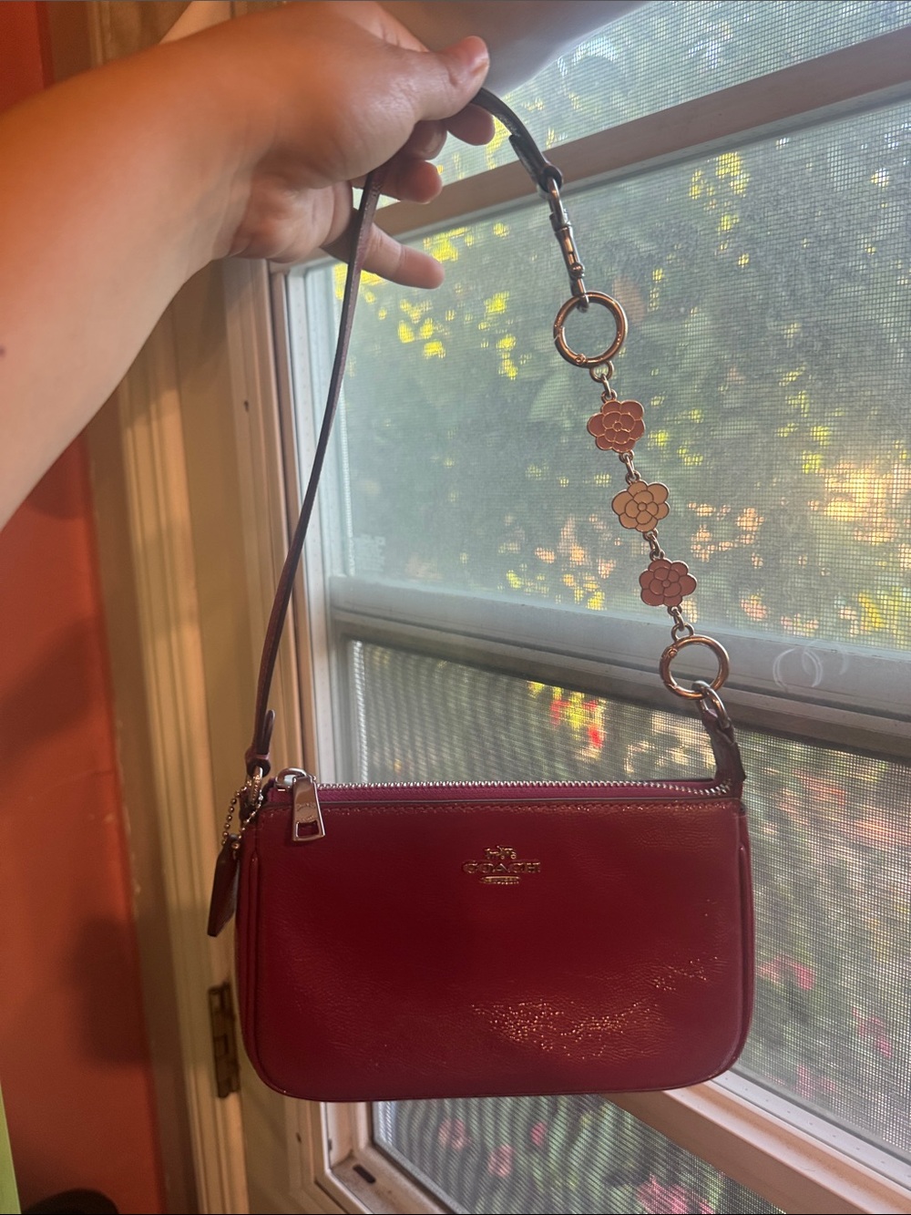Coach Lolita 19 w strap lengthener ( lengthener is NOT COACH free w/ purchase)